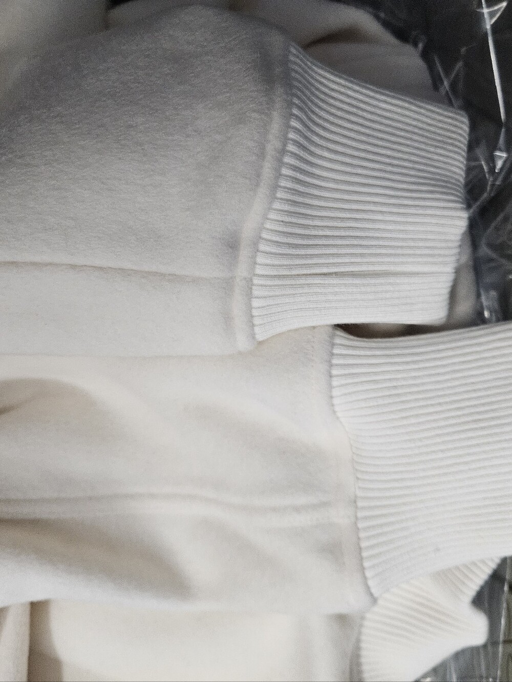 New. No Tag, Epaulette Bomber Jacket Cream with Gold Hardware, Brush Wool. - Picture 9 of 10
